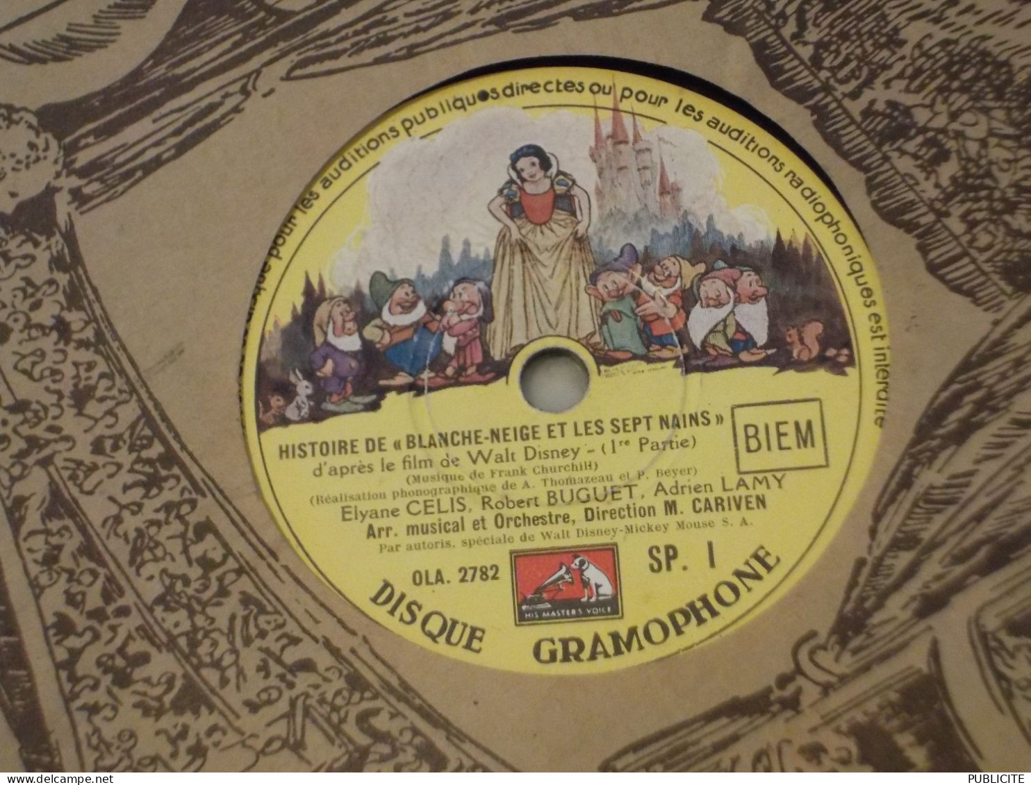 DISQUE 78 Tour Histoire De Blanche Neige - Formatos Especiales