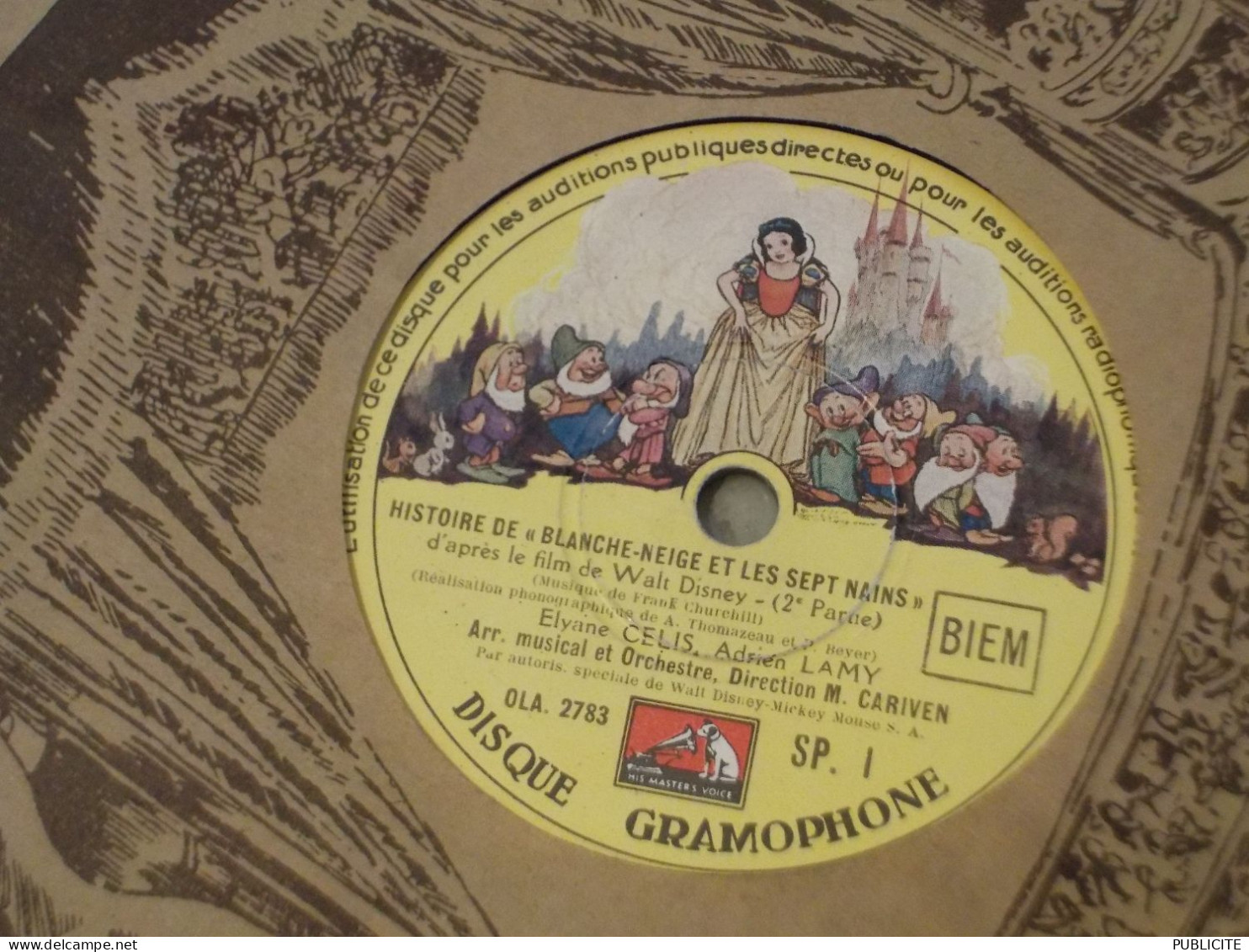 DISQUE 78 Tour Histoire De Blanche Neige - Formats Spéciaux