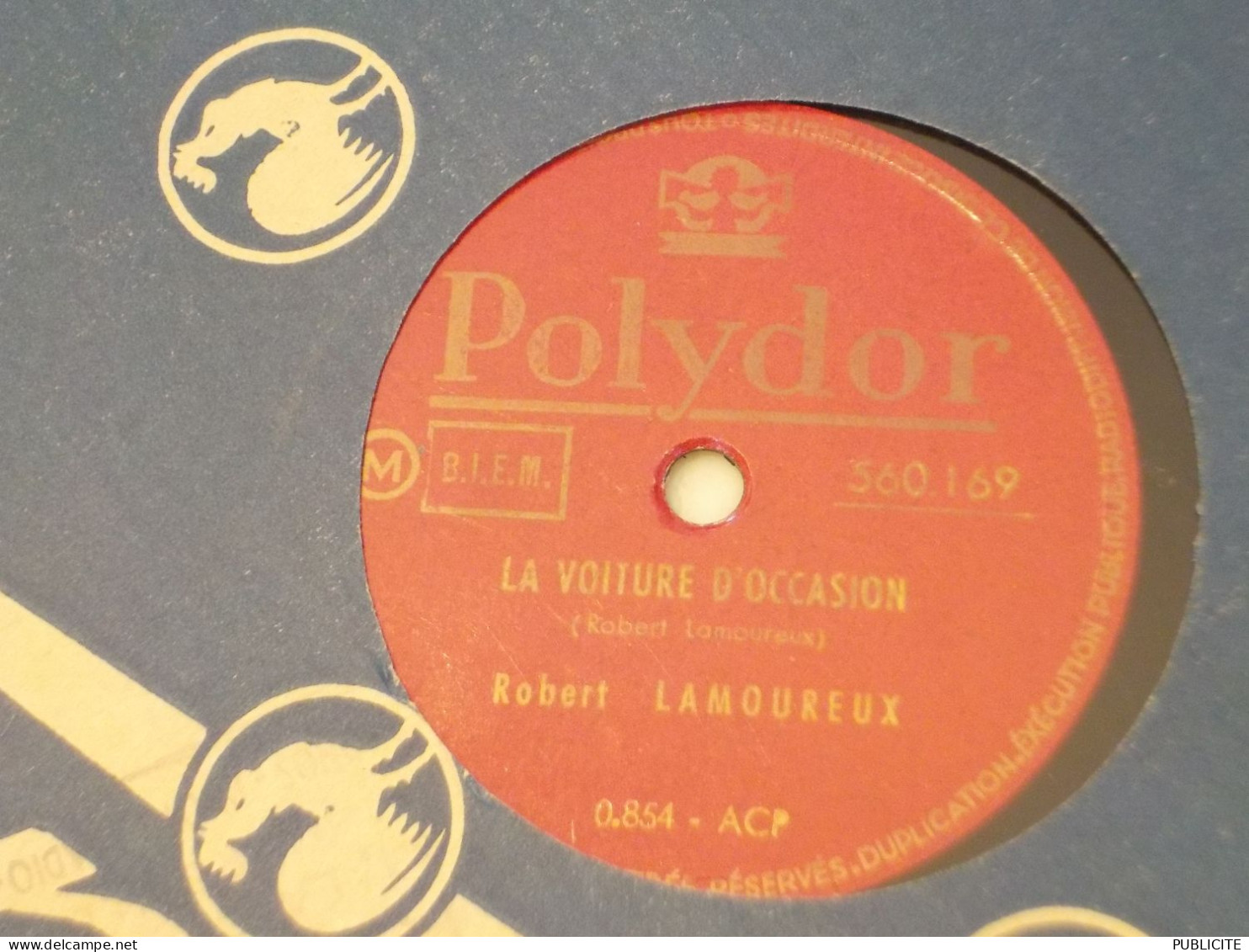 DISQUE 78 TOURS DU FILM CHACUN SON TOUR  ROBERT LAMOUREUX 1950 - 78 G - Dischi Per Fonografi