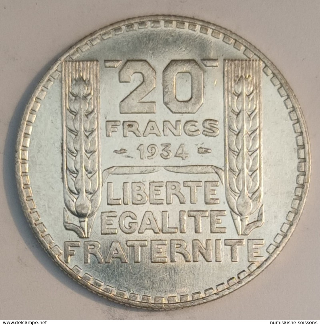 GADOURY 852 - 20 FRANCS 1934 TYPE TURIN - SUP - KM 879 - 20 Francs