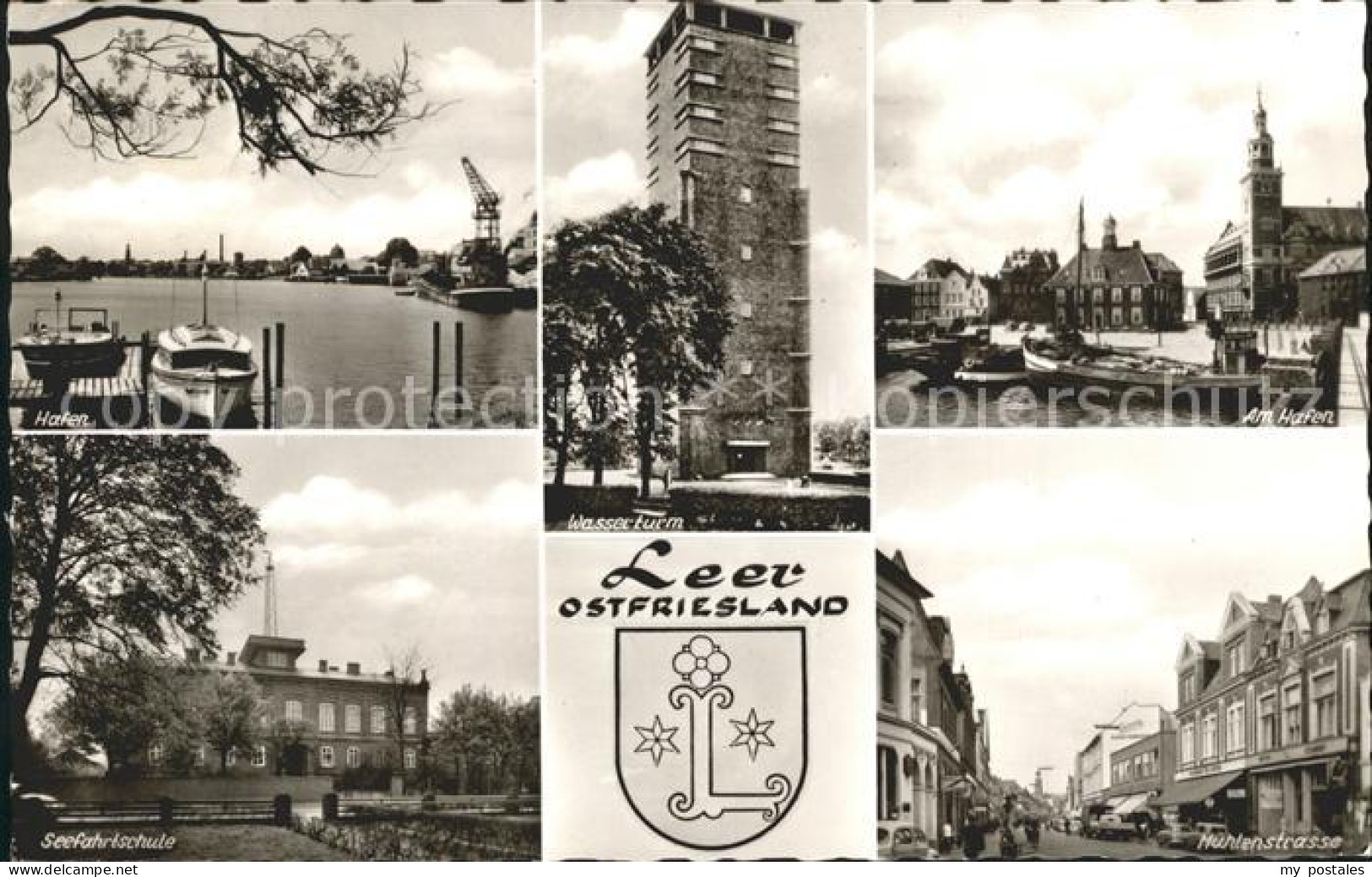 72030553 Leer Ostfriesland Hafen Wasserturm Seefahrtschule Muehlenstrasse Leer ( - Leer