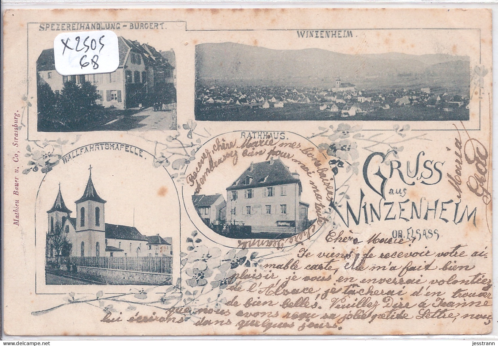 WINTZENHEIM- GRUSS AUS WINZENHEIM- CARTE MULTI-VUES - Wintzenheim