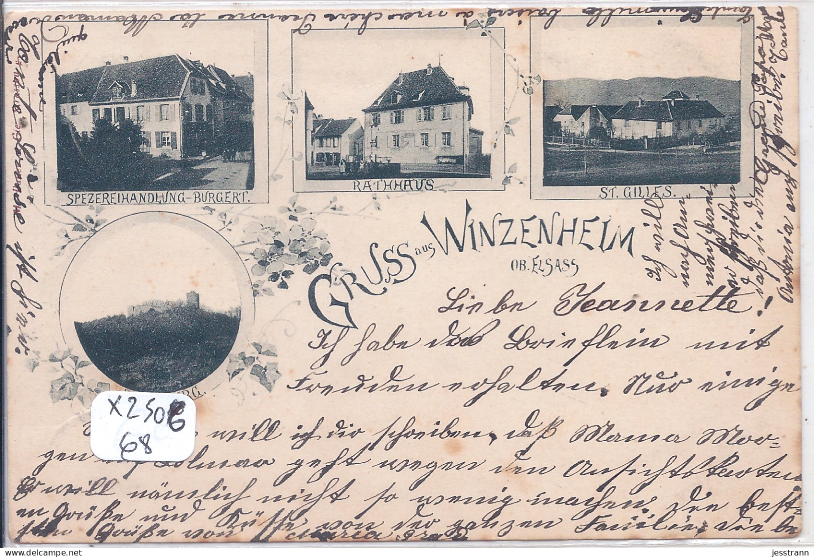 WINTZENHEIM- GRUSS AUS WINZENHEIM- CARTE MULTI-VUES - Wintzenheim