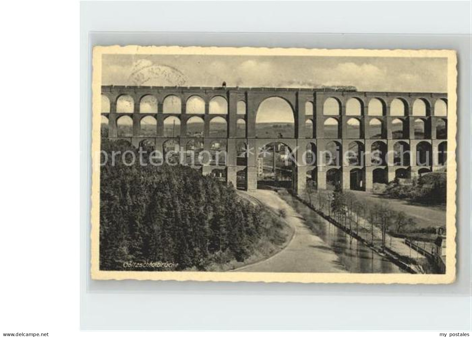 42214673 Mylau Goeltzschtalbruecke Erbaut 1851 Eisenbahn Vogtlaendische Schweiz  - Mylau