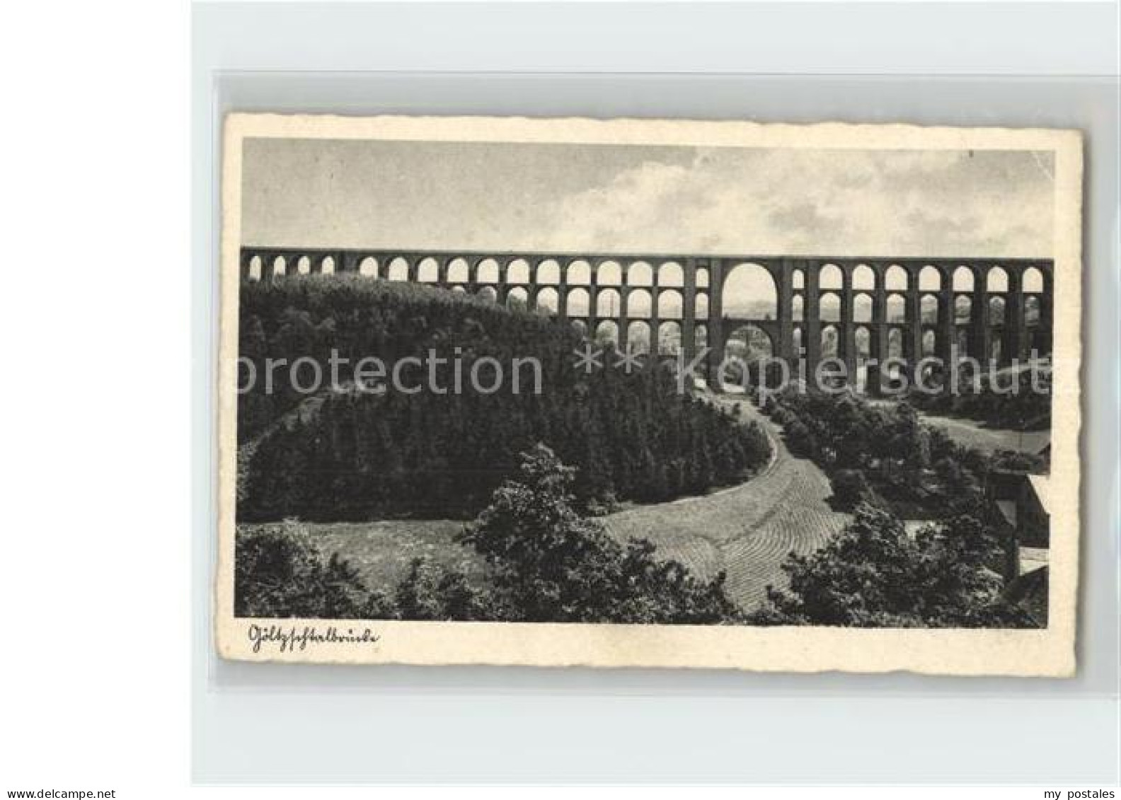 42214646 Mylau Goeltzschtalbruecke Erbaut 1851 Eisenbahn Vogtlaendische Schweiz  - Mylau