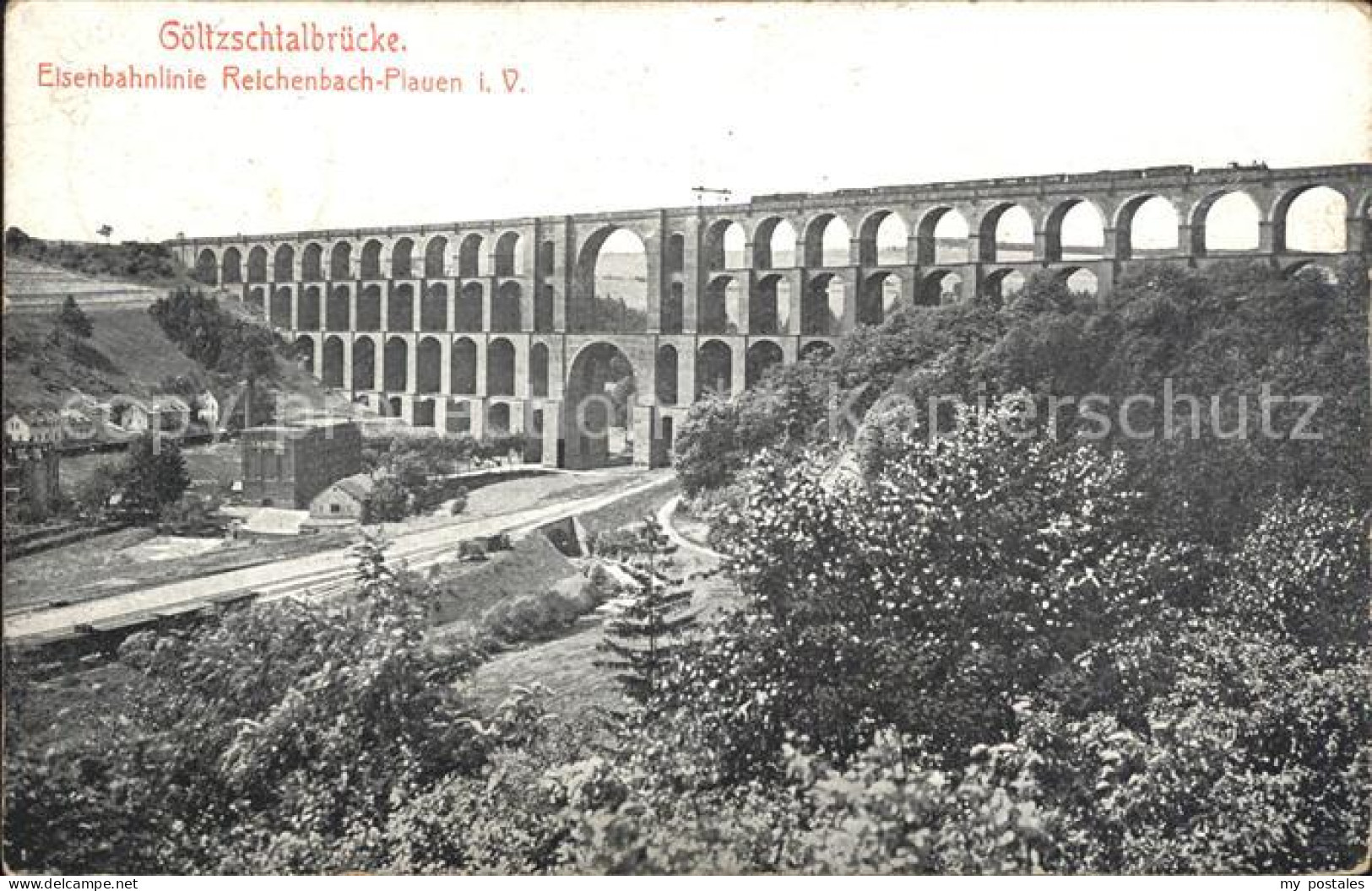 42210117 Mylau Goeltzschtalbruecke Erbaut 1851 Eisenbahn Mylau - Mylau