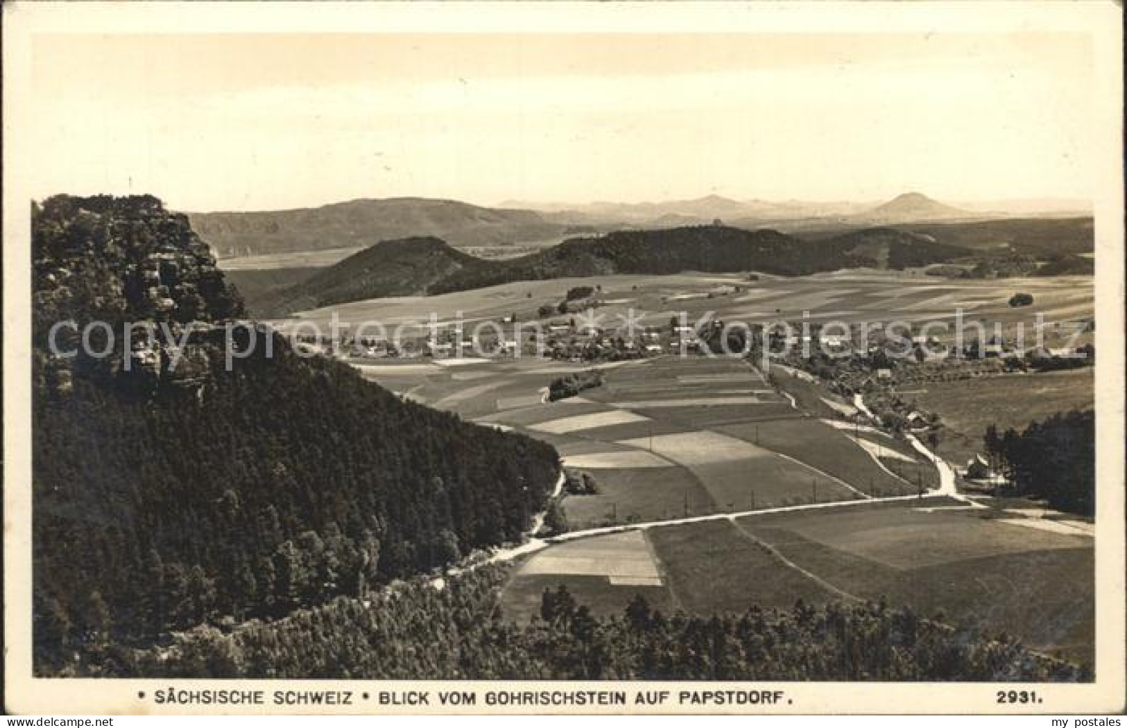 42203309 Papstdorf Blick Vom Gohrischstein Papstdorf - Gohrisch