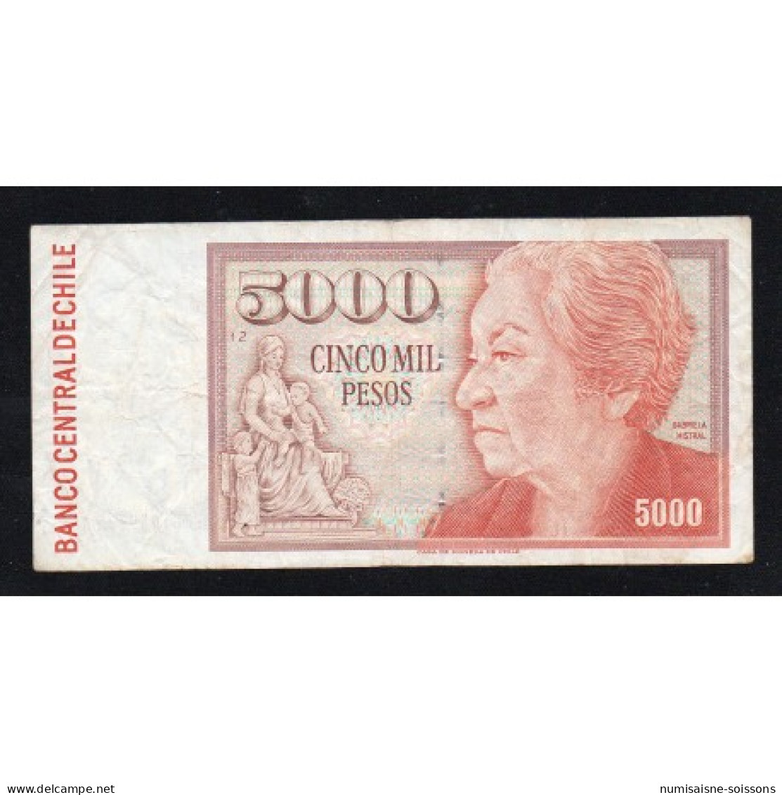 CHILI - PICK 155 E - 5 000 PESOS 1996 - TTB - Chili