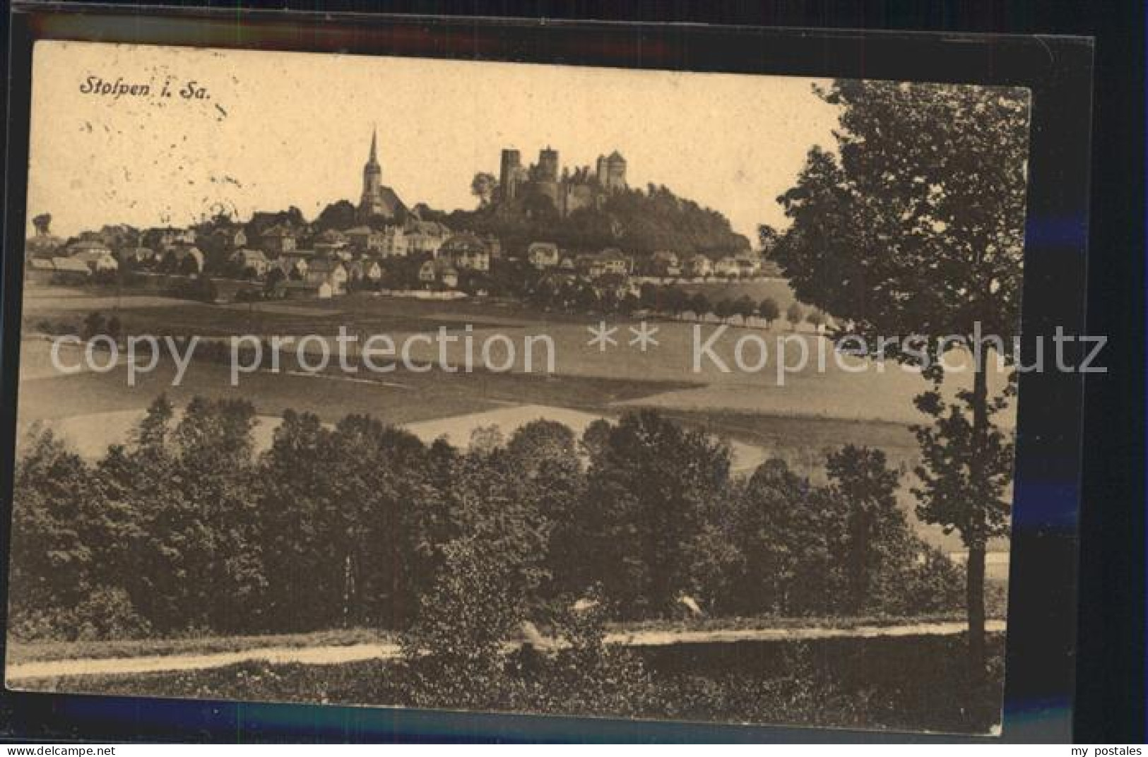 42188461 Stolpen Stadtblick Mit Schloss Stolpen - Stolpen