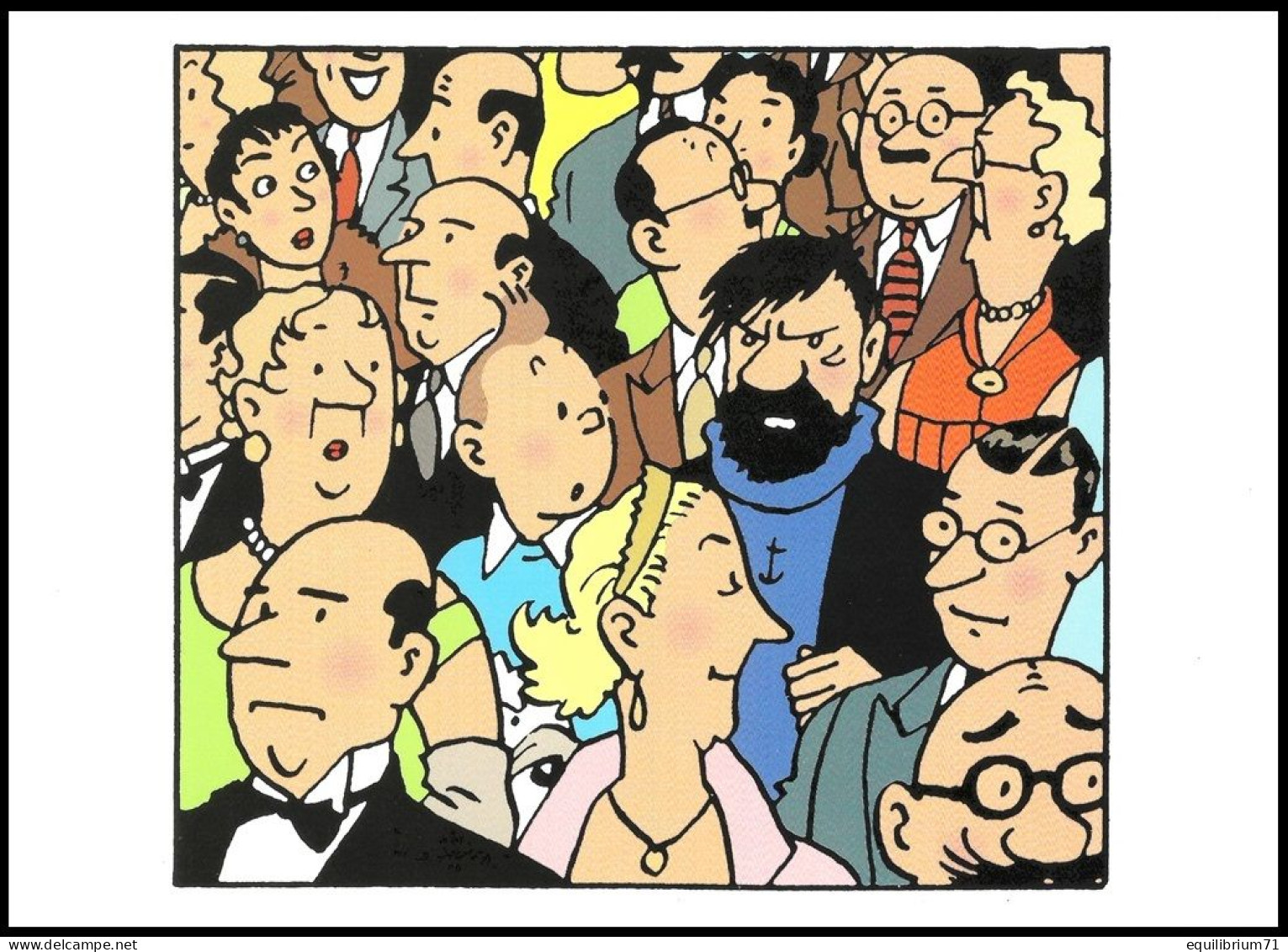 Double Carte Pliante / Dubbele Vouwkaart** - Tintin/Kuifje - Haddock - L'affaire Tournesol / De Zaak Zonnebloem - Philabédés