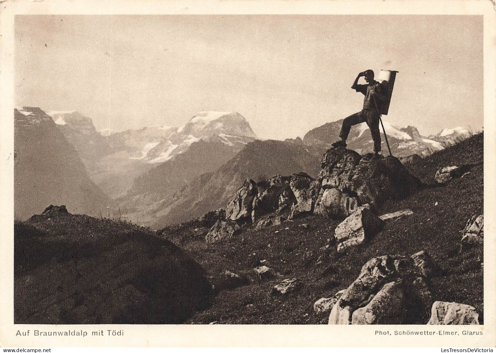 SUISSE - Auf Braunwaldalp Mit Todi - Carte Postale Ancienne - Braunwald