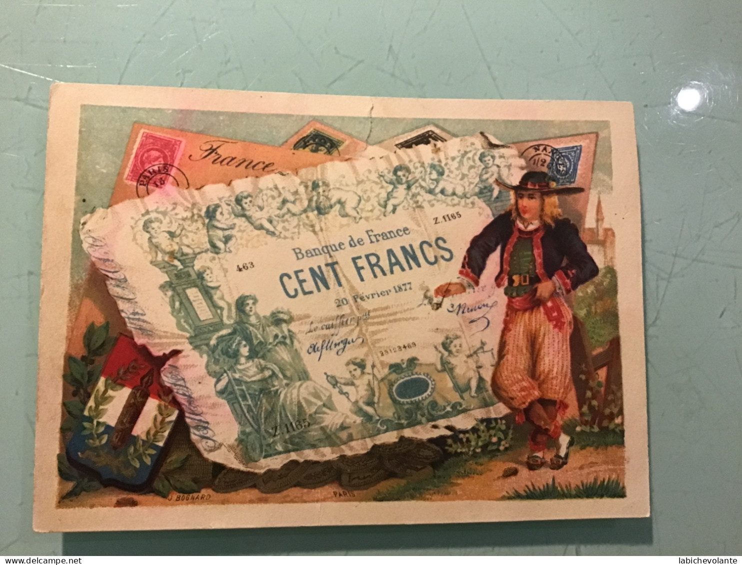 Chromo - Image. — Cent Francs 20 Février 1877 - Non Classés