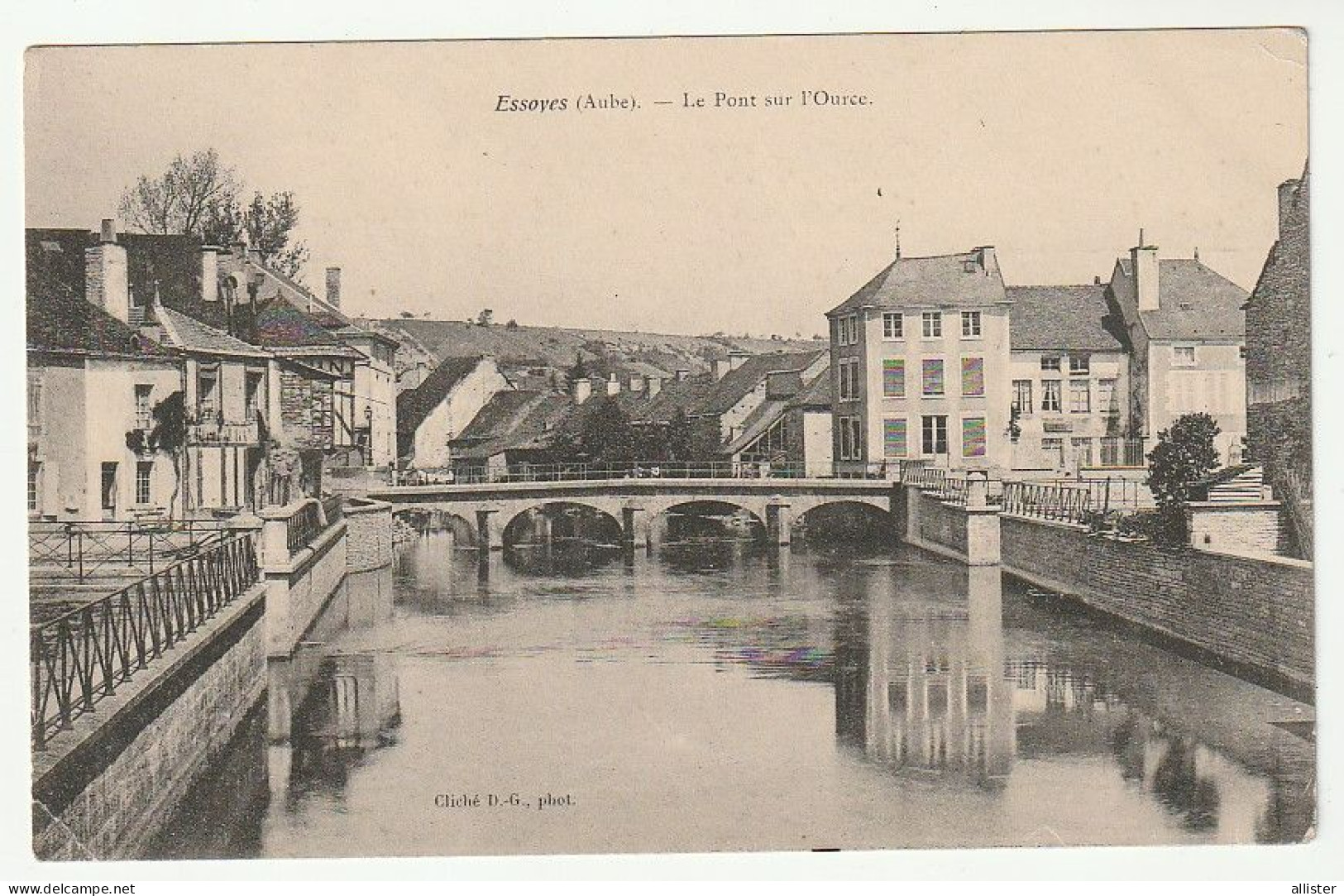 CPA 10 _ ESSOYES (Aube) _ Le Pont Sur L'Ource {S06-24} - Essoyes