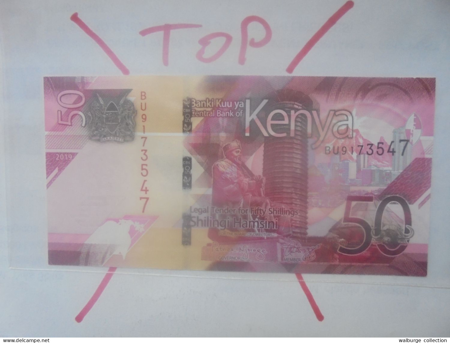 KENYA 50 SHILLINGS 2019 Neuf (B.32) - Kenia