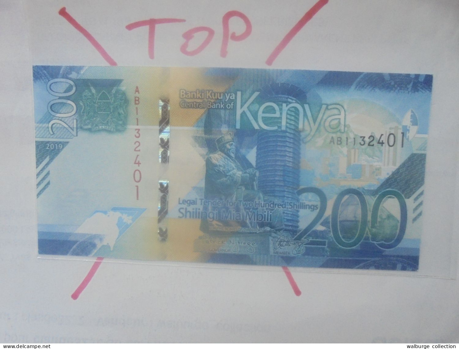 KENYA 200 SHILLINGS 2019 Neuf (B.32) - Kenia