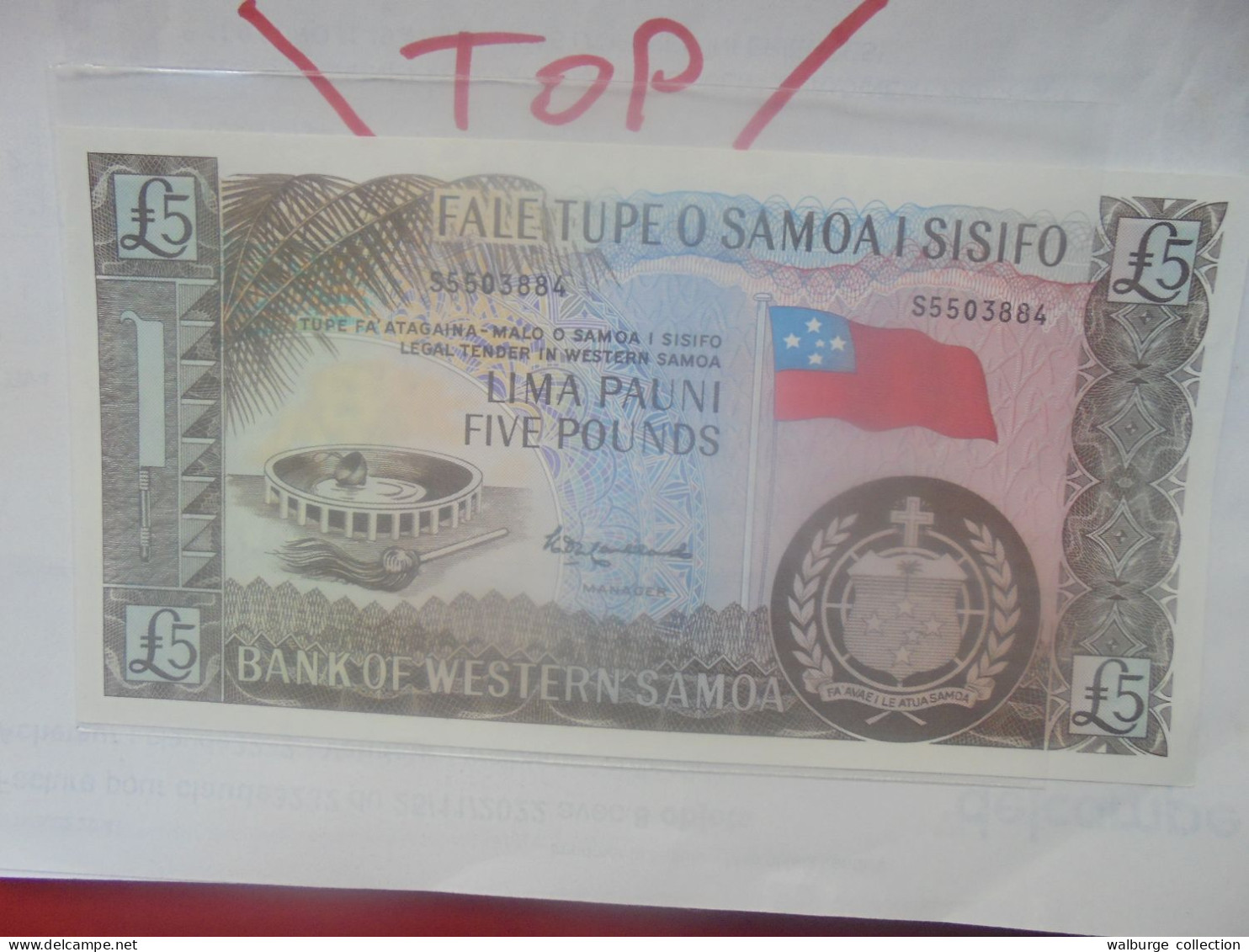 SAMOA (WESTERN) 5 POUNDS Neuf (B.32) - Samoa