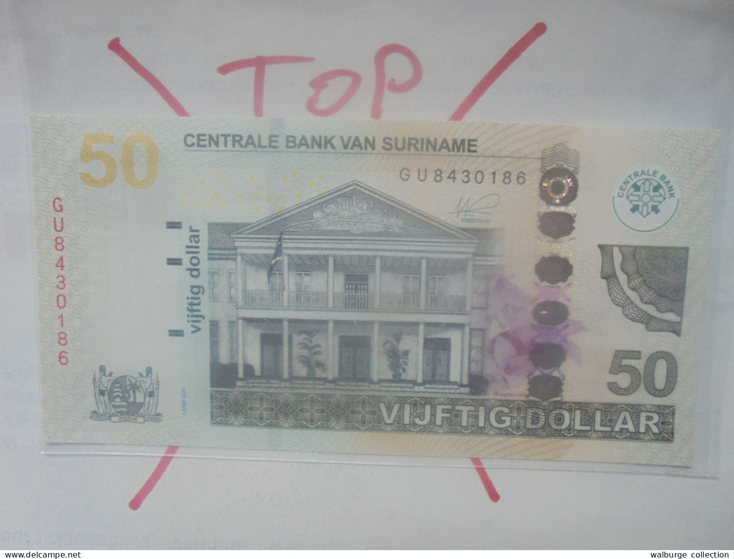 SURINAM 50$ 2020 Neuf (B.32) - Surinam