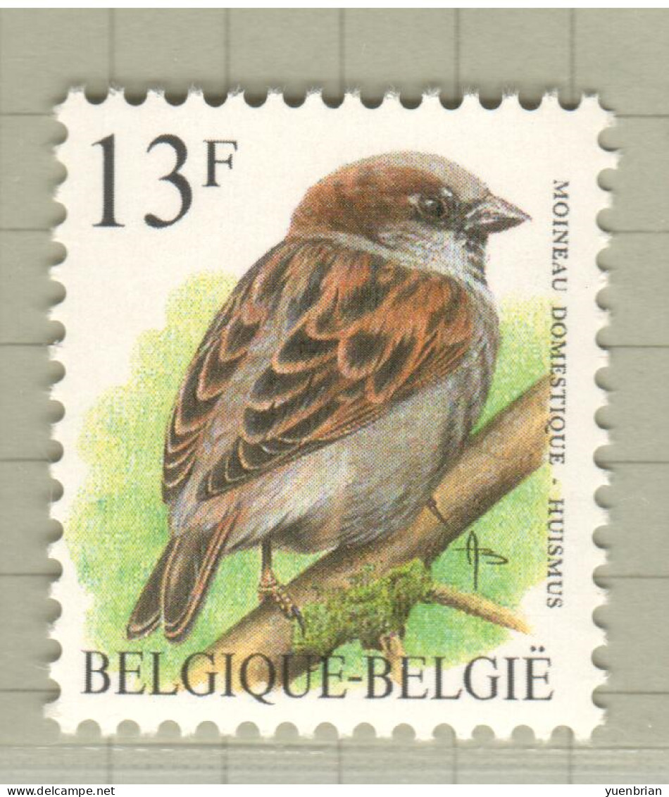 Belgium 1994, Bird, Birds, House Sparrow, 1v, MNH** - Cernícalo