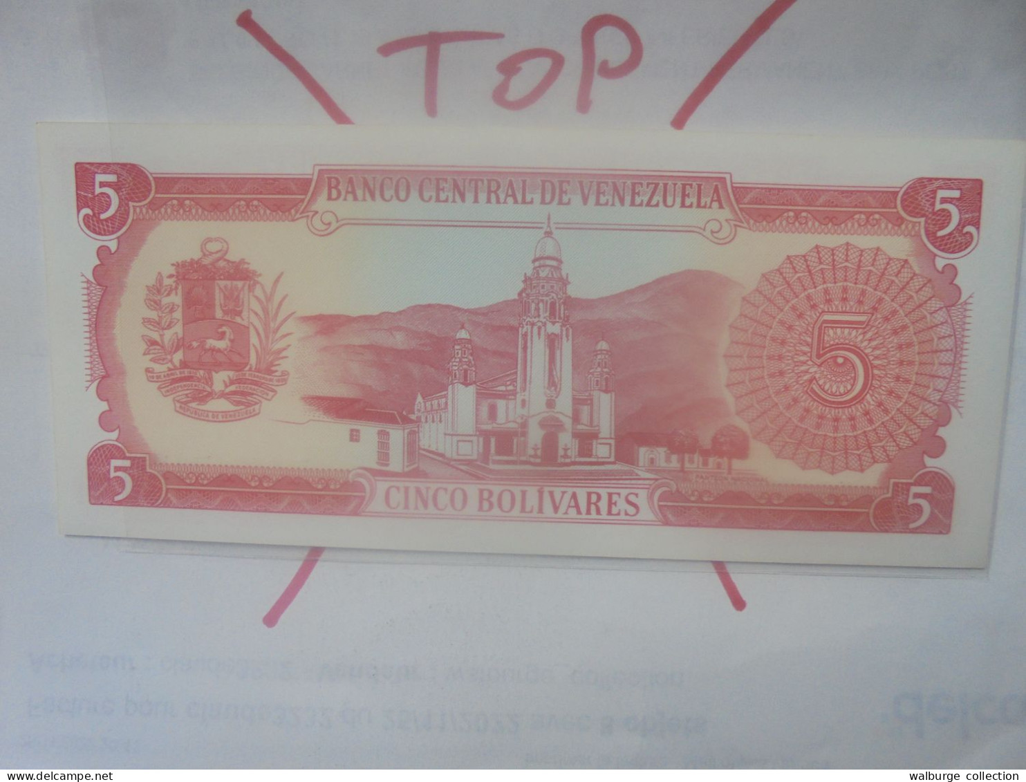 VENEZUELA 5 BOLIVARES 1989 Neuf (B.32) - Venezuela