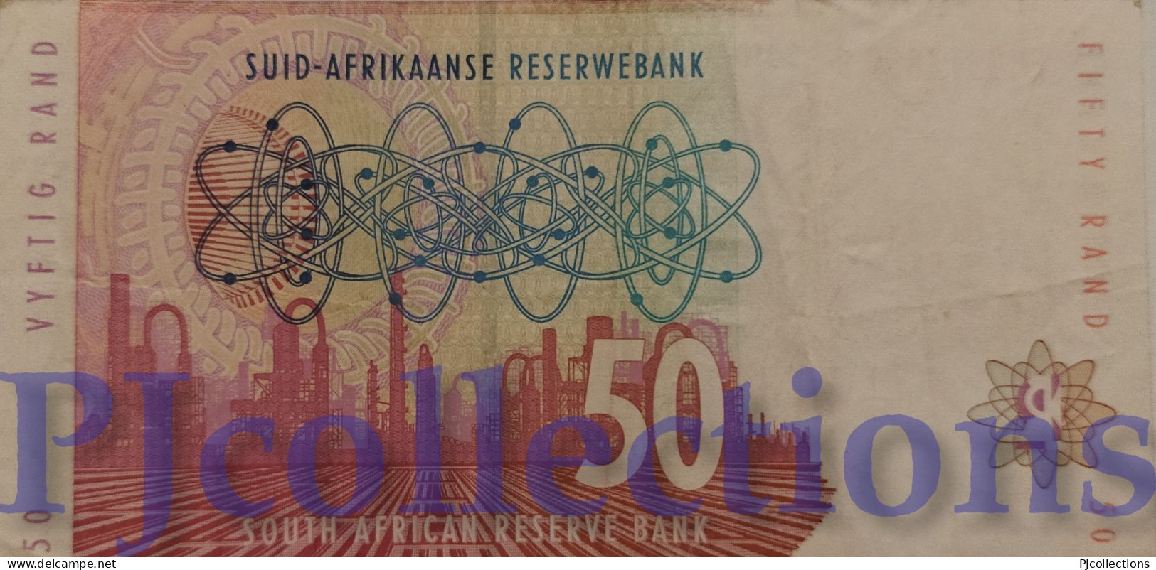 SOUTH AFRICA 50 RAND 1992 PICK 125b VF - South Africa