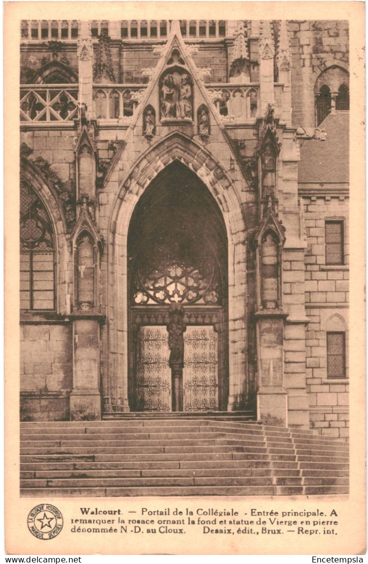 CPA Carte Postale Belgique  Walcourt Portail De La Collégiale  Entrée Principale  VM77002 - Walcourt