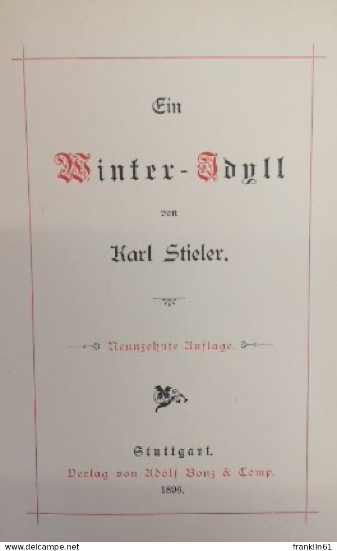 Ein Winter-Idyll. - Gedichten En Essays