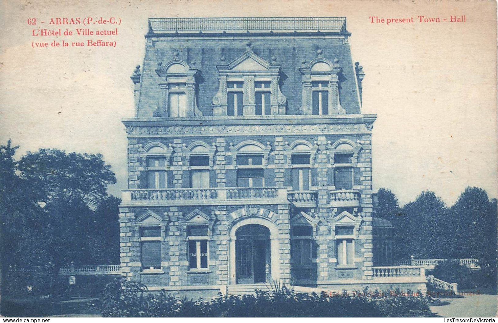 FRANCE - Arras - L'hôtel De Ville Actuel Vue De La Rue Beffara - Carte Postale Ancienne - Arras