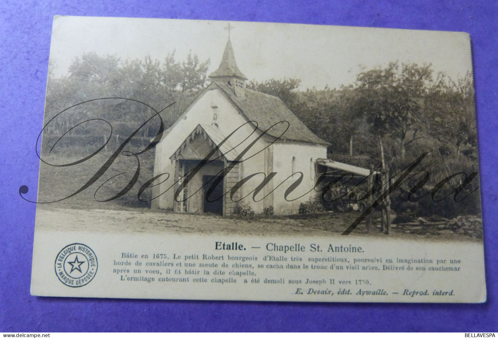 Etalle Chapelle Antoine 1911 - Etalle