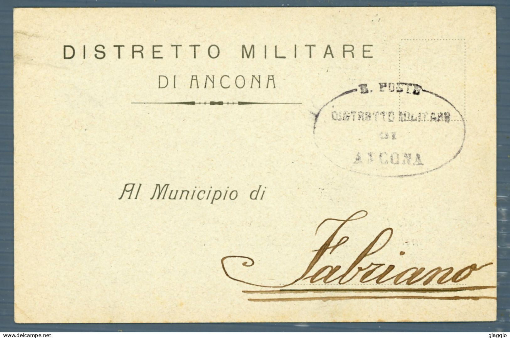 °°° Militari N. 5604 - Distretto Militare Di Ancona °°° - Documenti