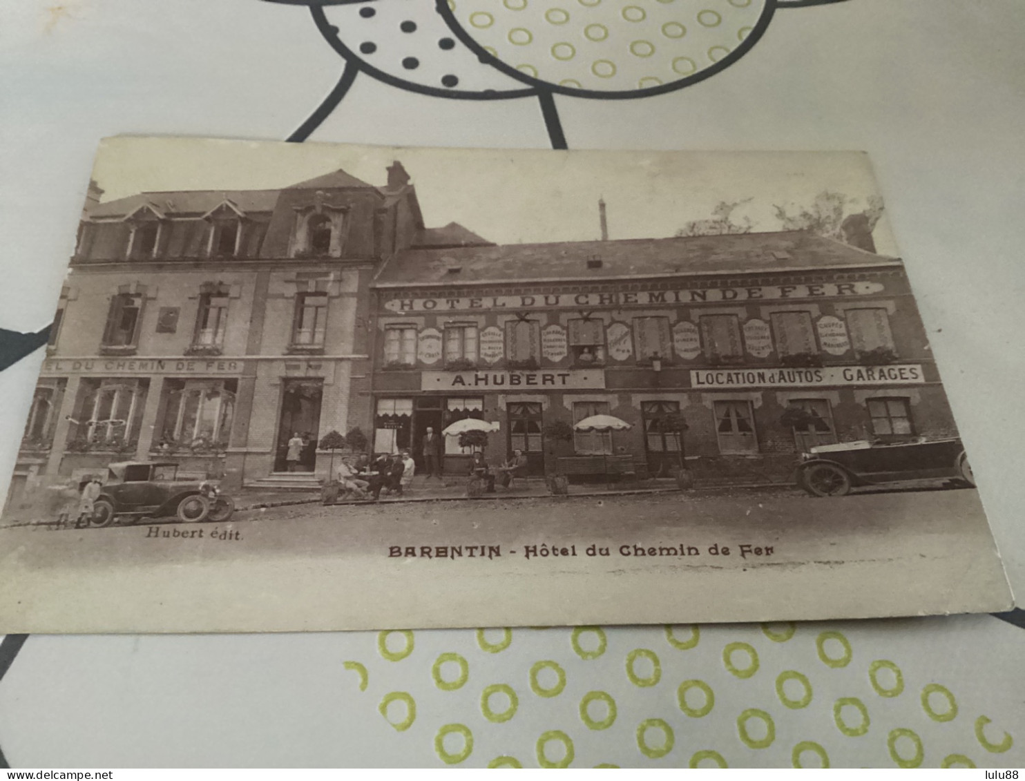 ️ BARENTIN. Hôtel Du Chemin De Fer. A. HUBERT. Location Autos Garage. 2/24 - Barentin