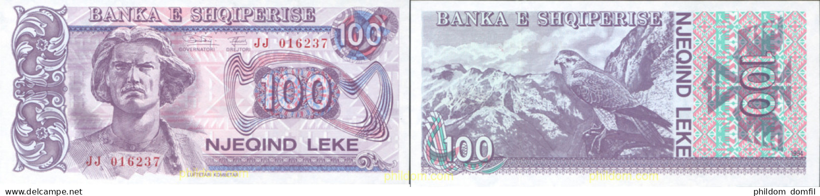 1410 ALBANIA 1996 ALBANIA SHQIPERISE 100 LEKE 1996 - Albania