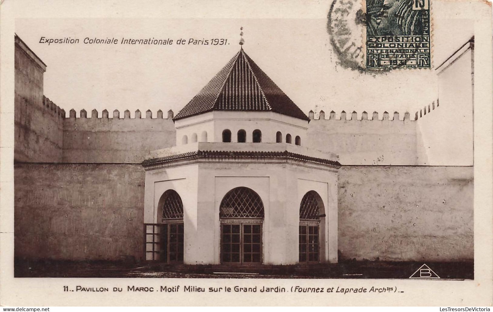 FRANCE - Paris - Exposition Coloniale 1931 - Pavillon Du Maroc, Motif Milieu Sur Le Grand Jardin- Carte Postale Ancienne - Exhibitions