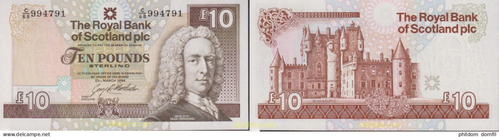 1653 GRAN BRETAÑA. Escocia 1994 SCOTLAND 10 POUNDS 1994 - Collezioni