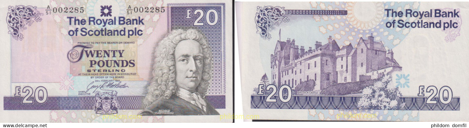 1655 GRAN BRETAÑA. Escocia 1993 SCOTLAND 20 POUND 1993 - Colecciones