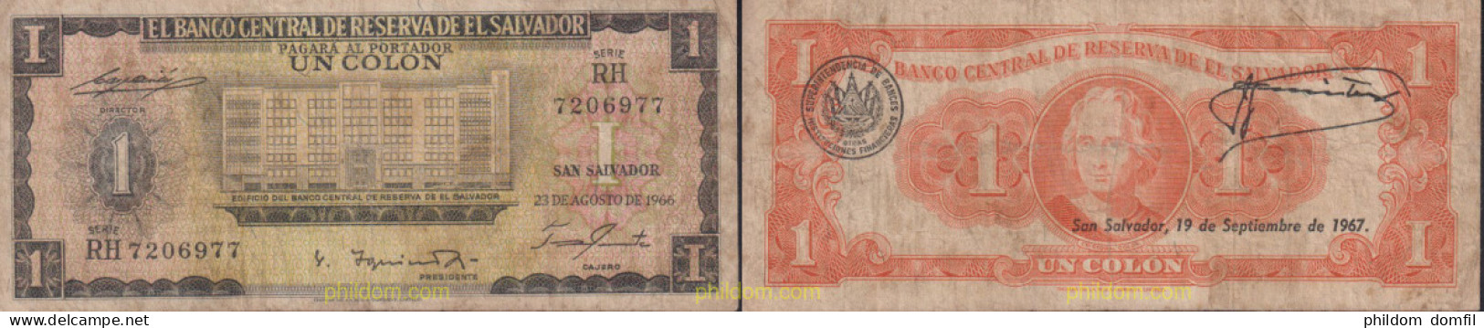 1739 EL SALVADOR 1966 EL SALVADOR 1 COLON 1966 - Salvador