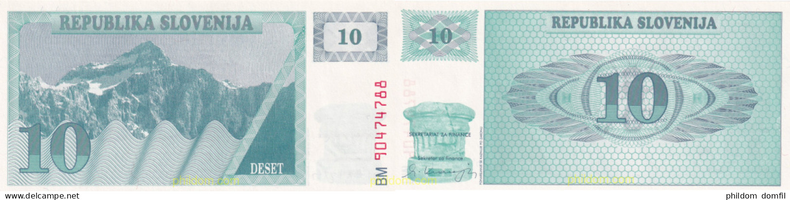 1824 ESLOVENIA 1990 SLOVENIA 10 TOLARJEV 1990 SLOVENIJE - Slovenië