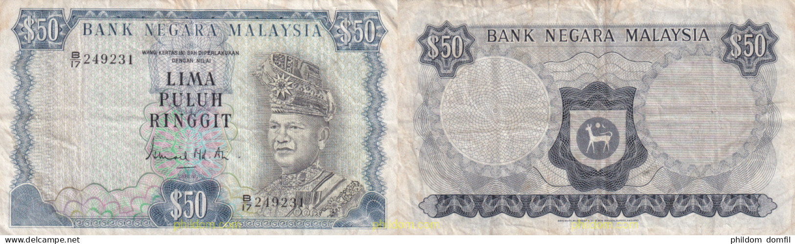 2135 MALASIA 1976 1976 MALAYSIA 50 RINGGIT - Malaysia