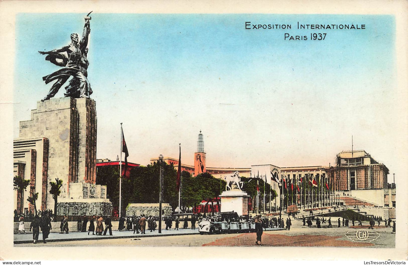 FRANCE - Paris - Vue D'ensemble Avec Le Pavillon De L'URSS - Colorisé - Carte Postale Ancienne - Expositions