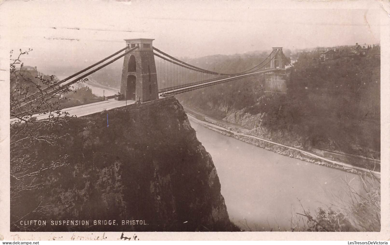 ROYAUME-UNI - Angleterre - Bristol - Clifton Suspension Bridge - Carte Postale Ancienne - Otros & Sin Clasificación