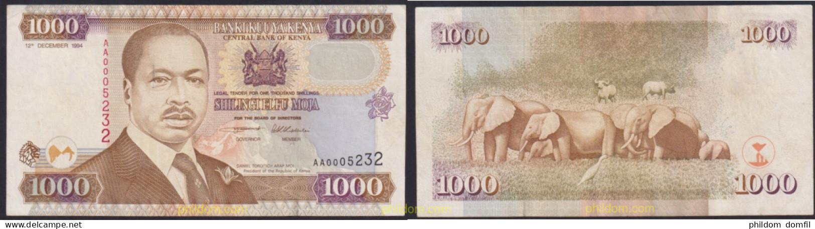 2493 KENIA 1994 KENYA 1000 SHILLINGS 1994 - Kenia