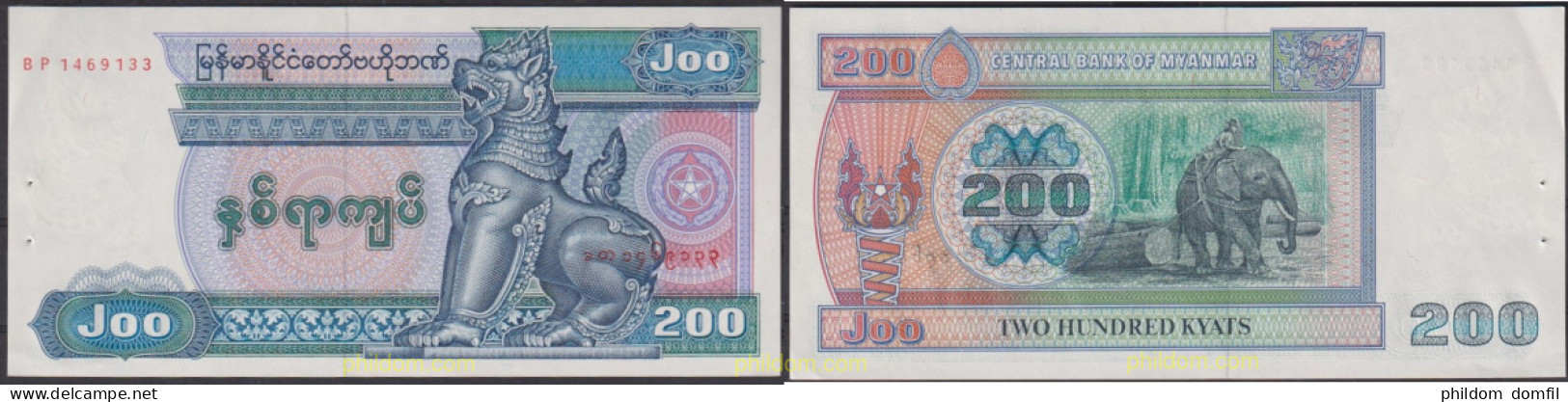 2525 MYANMAR. Burma 1991 MYANMAR 200 KYATS 1991 - Myanmar