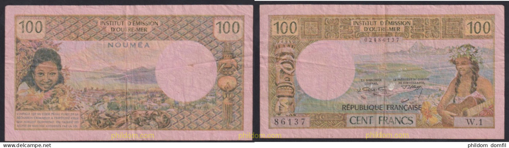 2800 NUEVA CALEDONIA 1969 NEW CALEDONIA 100 FRANCS 1969 - Nouméa (New Caledonia 1873-1985)