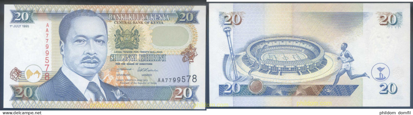 2806 KENIA 1995 KENIA 20 SHILINGI 1995 - Kenia