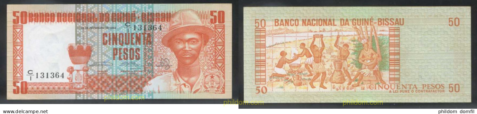 3174 GUINEA BISSAU 1983 GUINEA BISSAU 50 PESOS 1983 - Guinea–Bissau