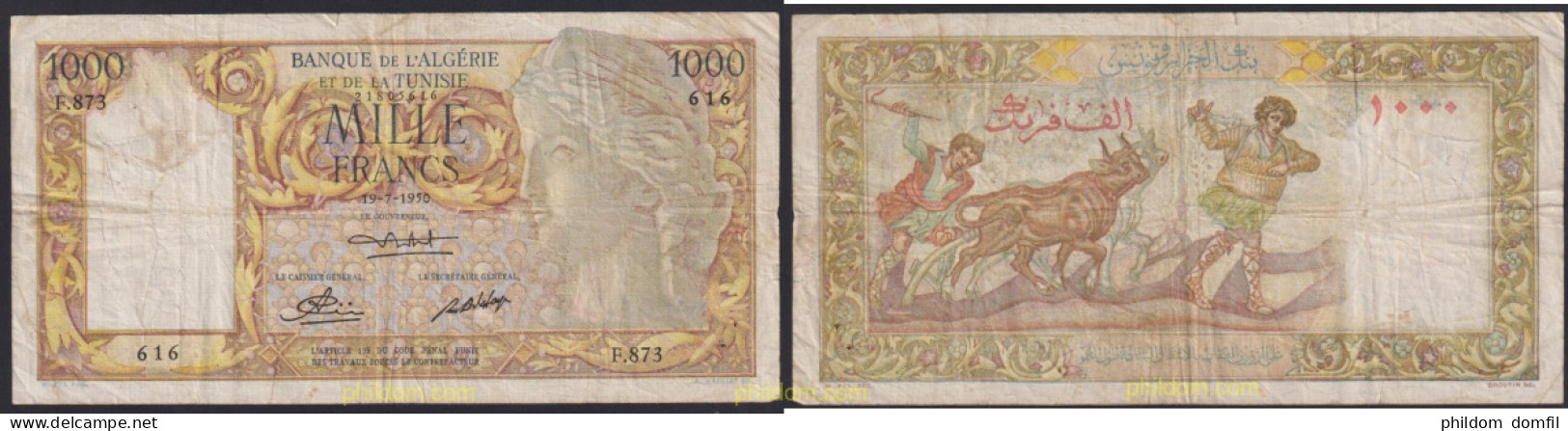 3227 ARGELIA 1950 ALGERIE 1000 FRANCS 1950 - Algerije