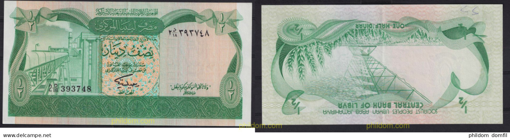 3451 LIBIA 1981 LIBYA 1/2 DINAR 1981 - Libië