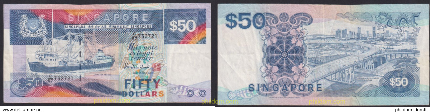 3521 SINGAPUR 1997 SINGAPORE 50 DOLLARS 1997 - Singapur