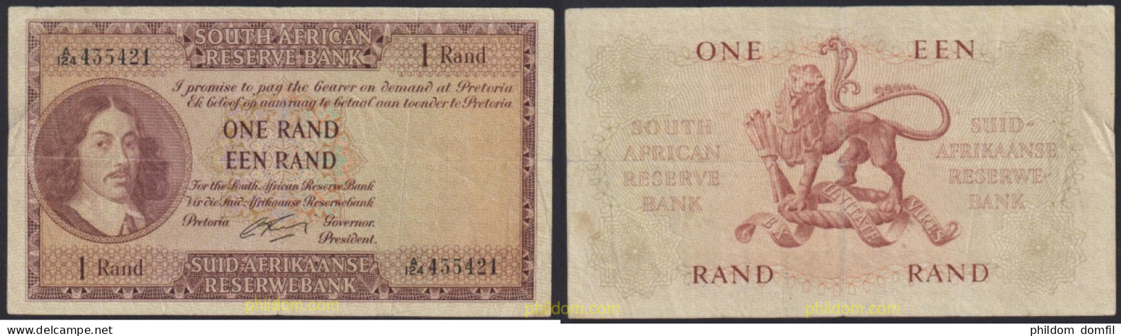 3777 SUDAFRICA 1961 SOUTH AFRICA 1 RAND 1961 - Afrique Du Sud