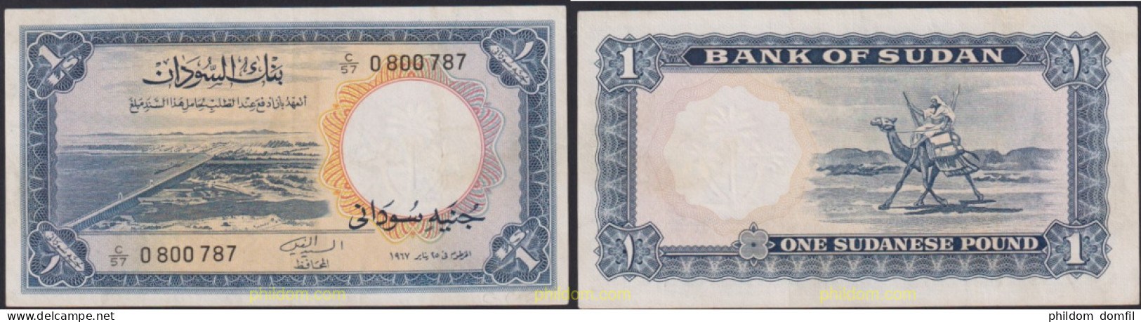 3797 SUDAN 1966 SUDAN 1 POUND 1966 - Südsudan