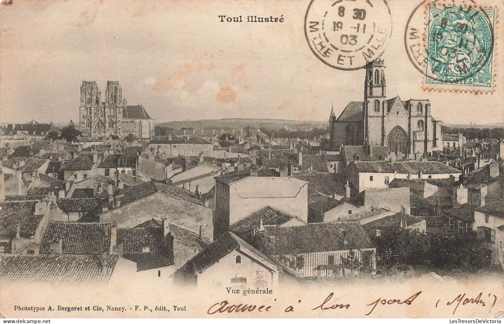 FRANCE - Toul - Vue Générale De La Ville - Toul Illustré - Carte Postale Ancienne - Toul